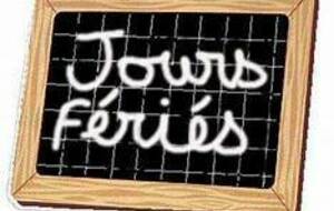 Pas d’entraînement u6u8u10 les samedis 31 mai et 7 juin