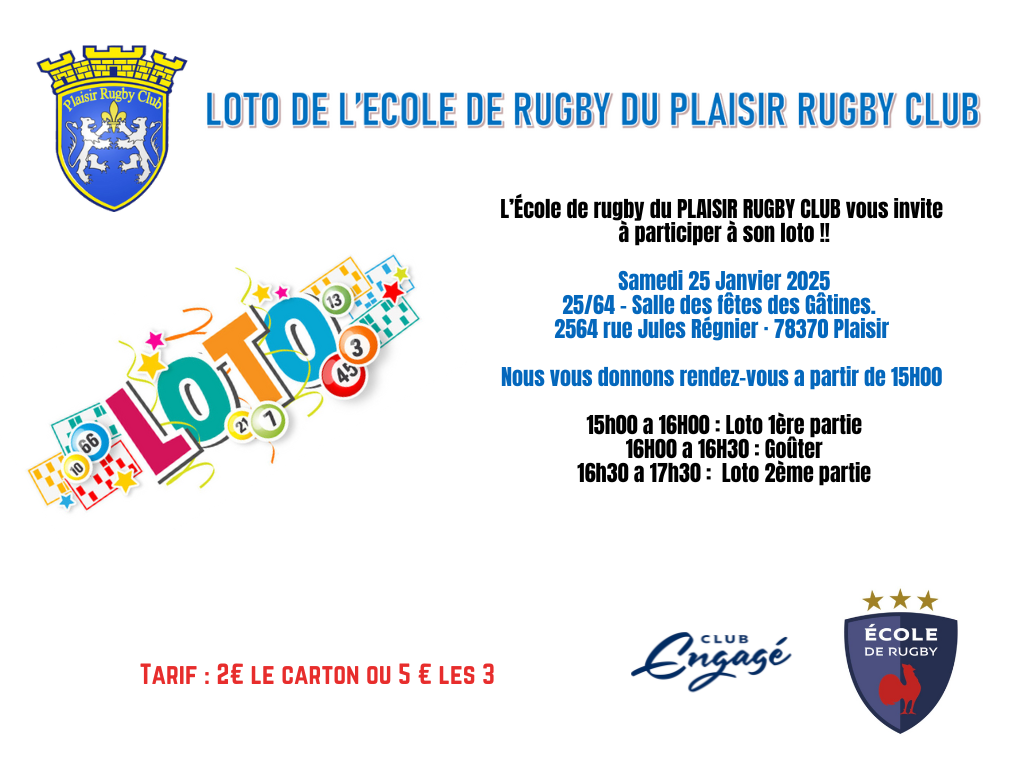 LOTO ECOLE DE RUGBY