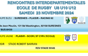 REPORTE         U8 U10 U12 - GROUPE BLEU - SURESNES - PLAISIR - RACING 92