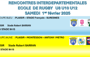 U8 U10 U12 GROUPE JAUNE : PLAISIR vs MONTESSON  et  ANTONY METRO