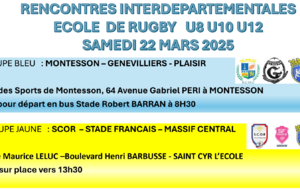 U8 U10 U12 GROUPE BLEU : MONTESSON - GENEVILLIERS - PLAISIR 