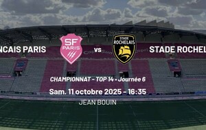 Assistez au match Stade Français vs Montpellier Hérault Rugby