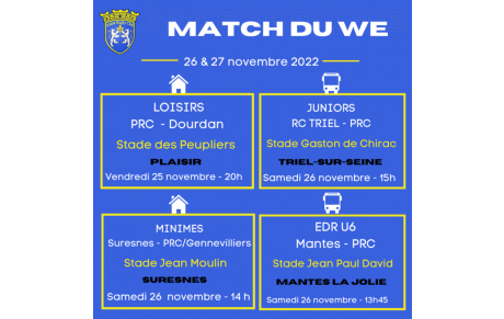 💥 MATCH DU WE 💥